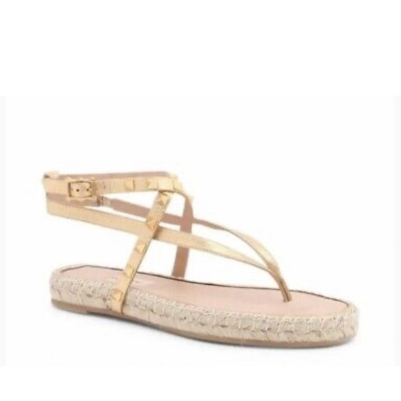 Valentino Garavani Rockstud Double Thong Espadrille